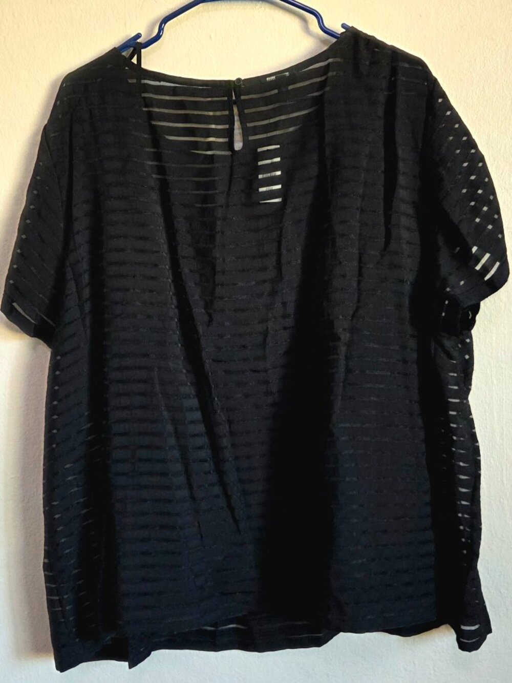 Vintage Talbots Top – 24W – China – Black – With Inner Layer 🖤👚- NWT